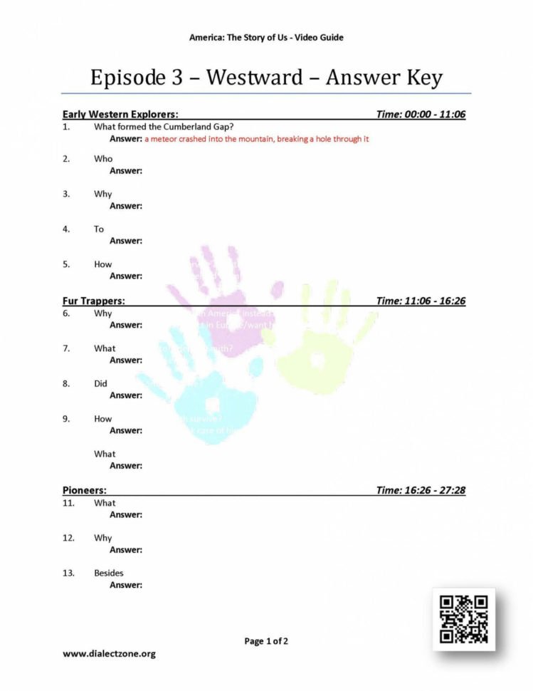 Episode 3 Westrd Worksheet Answers