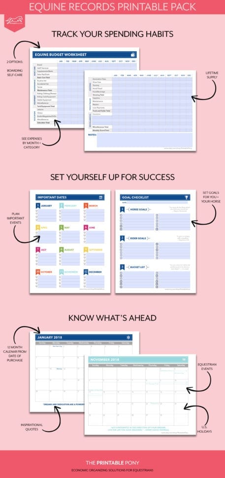Equine Records Printable Pack