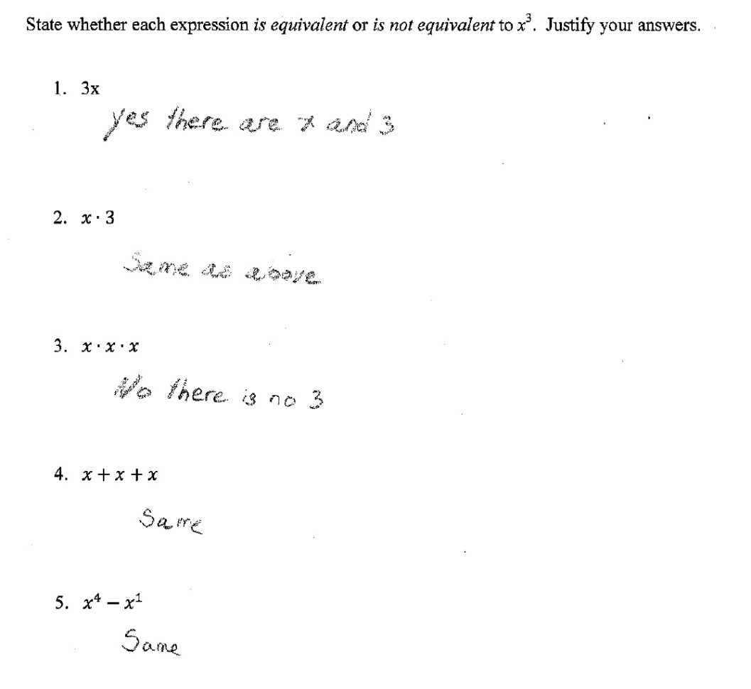 Equivalent Exponents Students Are Asked To Identify Expressions