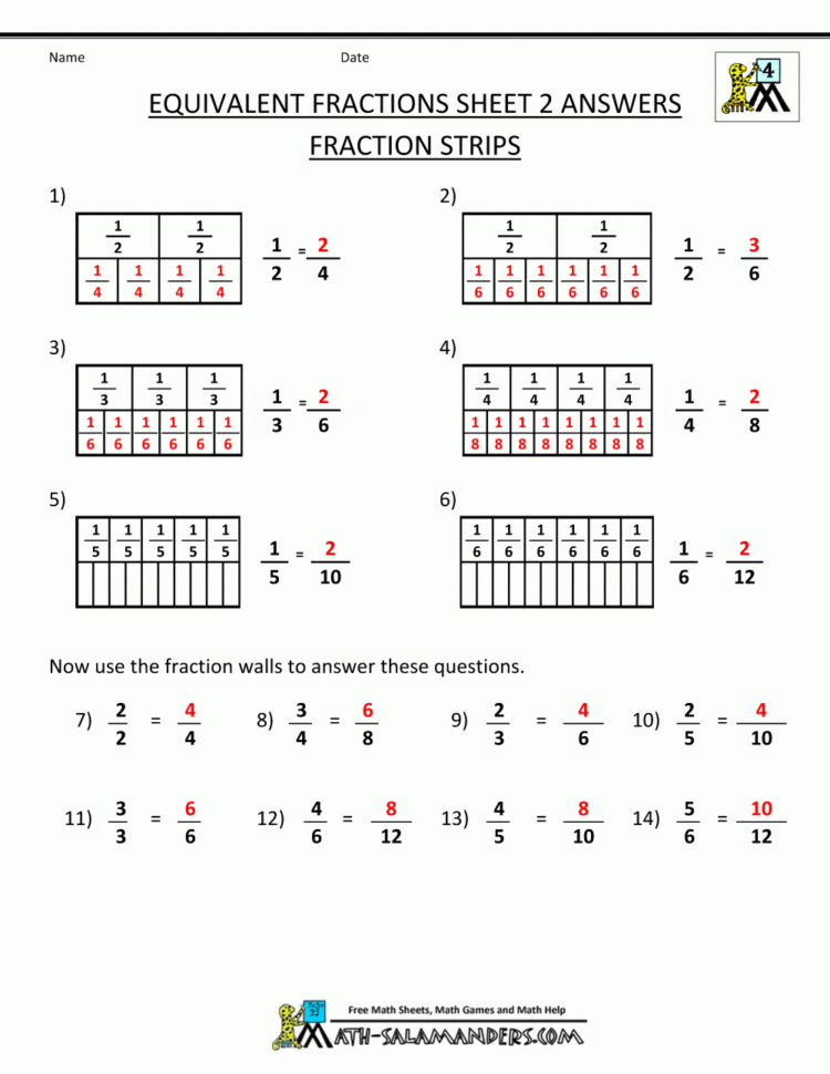 Comparing Fractions Worksheet 4Th Grade — db-excel.com