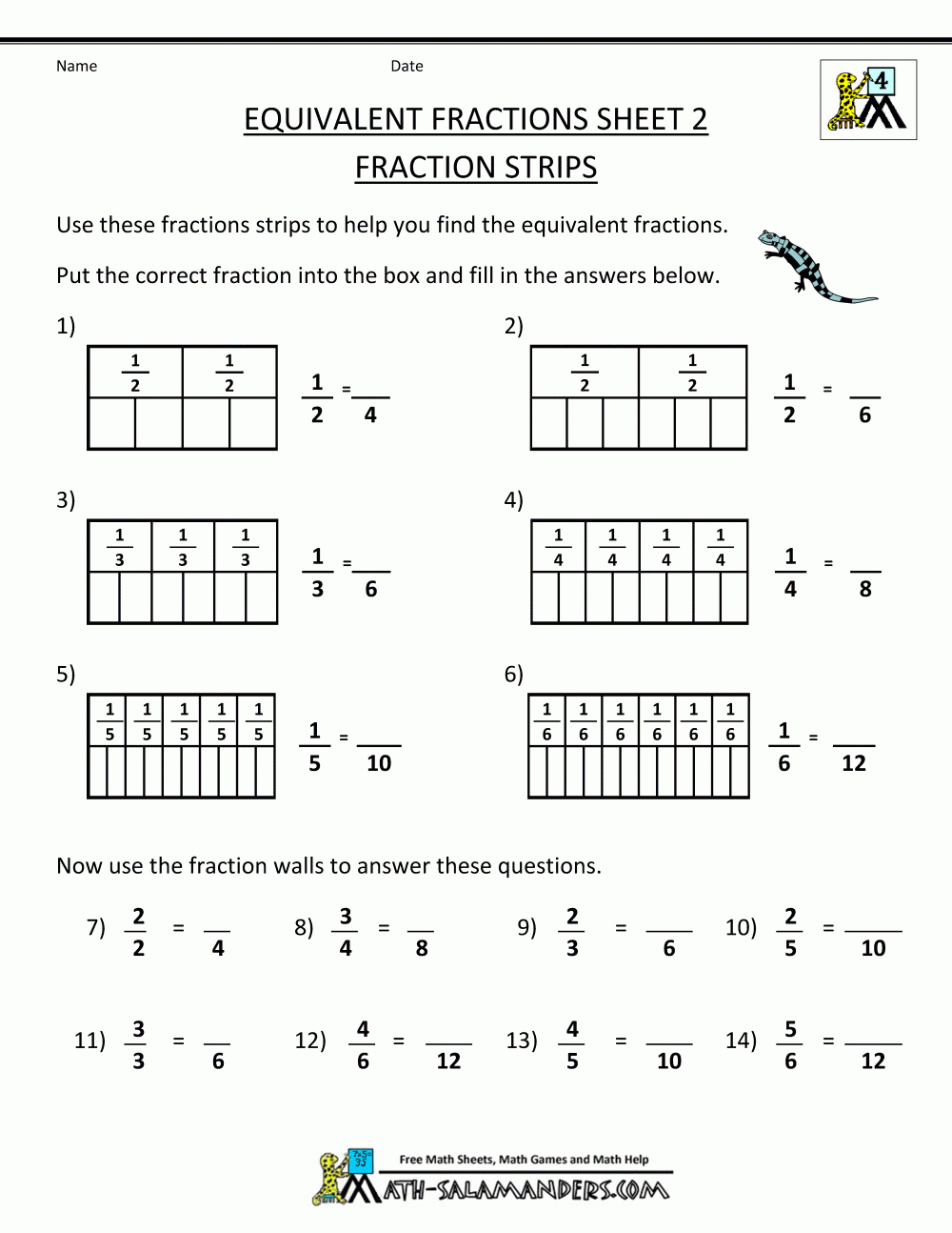 3Rd Grade Math Fractions Worksheets — db-excel.com