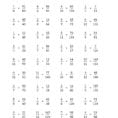 Equivalent Fractions Worksheet 4Th Grade For Printable To