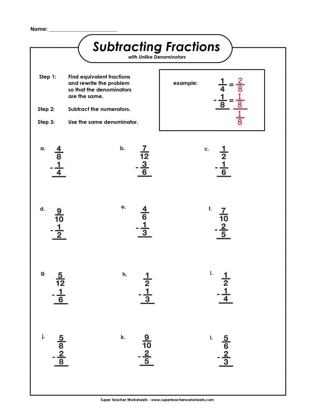 Equivalent Fractions Worksheet 4Th Grade To Free Download — db-excel.com