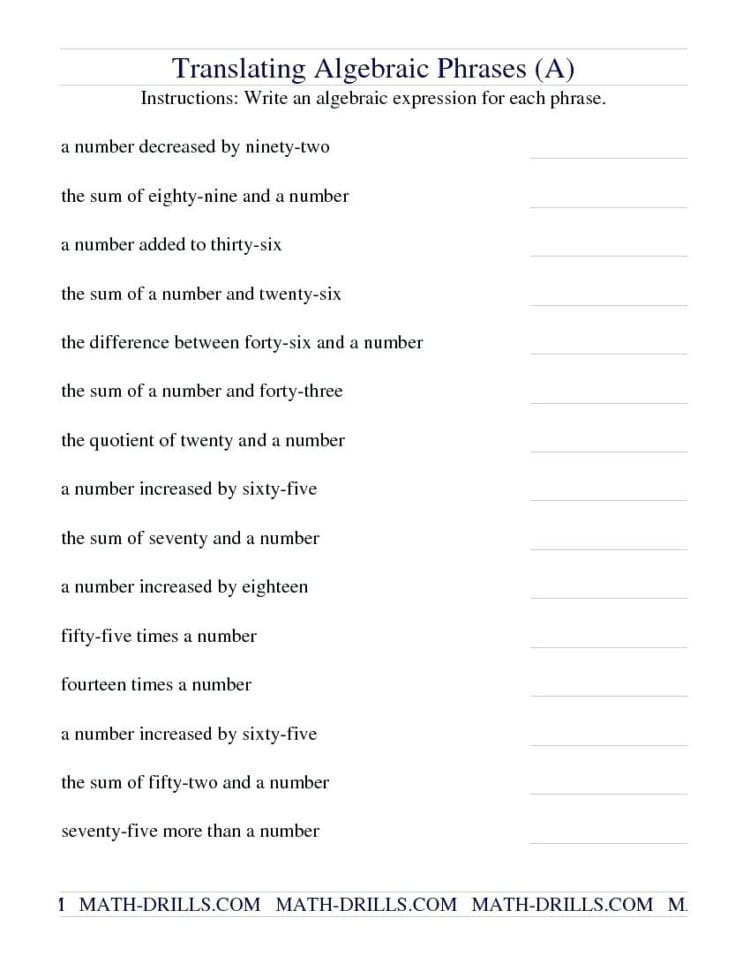 Evaluating Variable Expressions Math Evaluating Variable