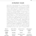 Evolution Vocabulary Word Search  Word