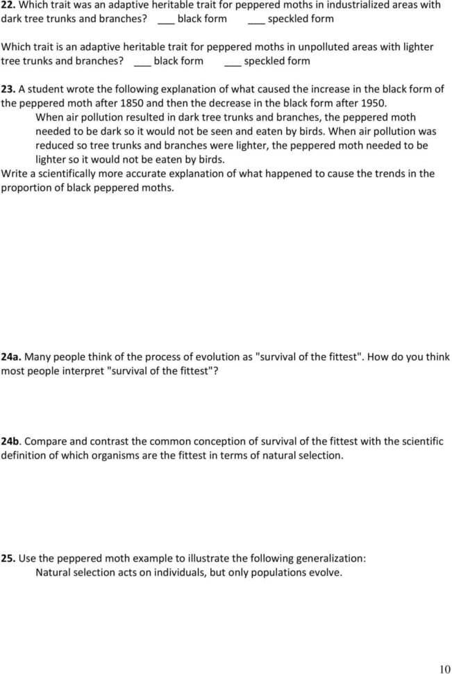 Evolutionnatural Selection 1  Pdf