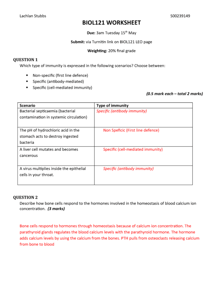 Exam 2018 Questions And Answers  Biol121  Acu  Studocu