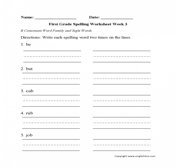 3Rd Grade Spelling Worksheets — db-excel.com