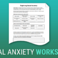 Exploring Social Anxiety Worksheet  Therapist Aid