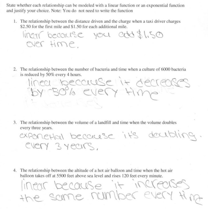 Exponential Growth And Decay Word Problems Worksheet Answers Inspirefluent