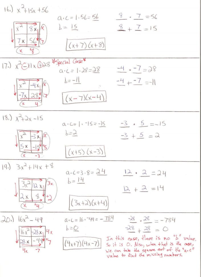 Factoringgrouping Worksheet Answers Lobo Black