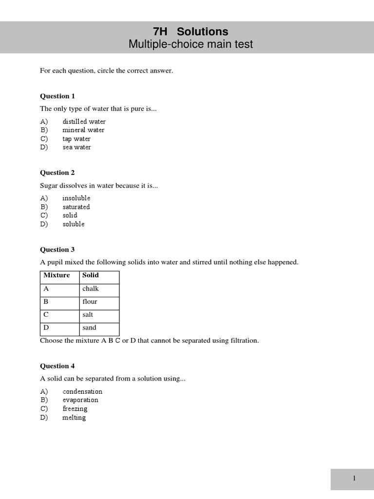 Factors Affecting Solubility Worksheet Answers