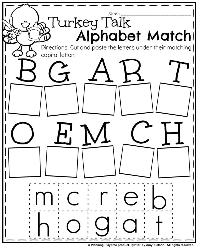 Fall Kindergarten Worksheets For November  Planning Playtime