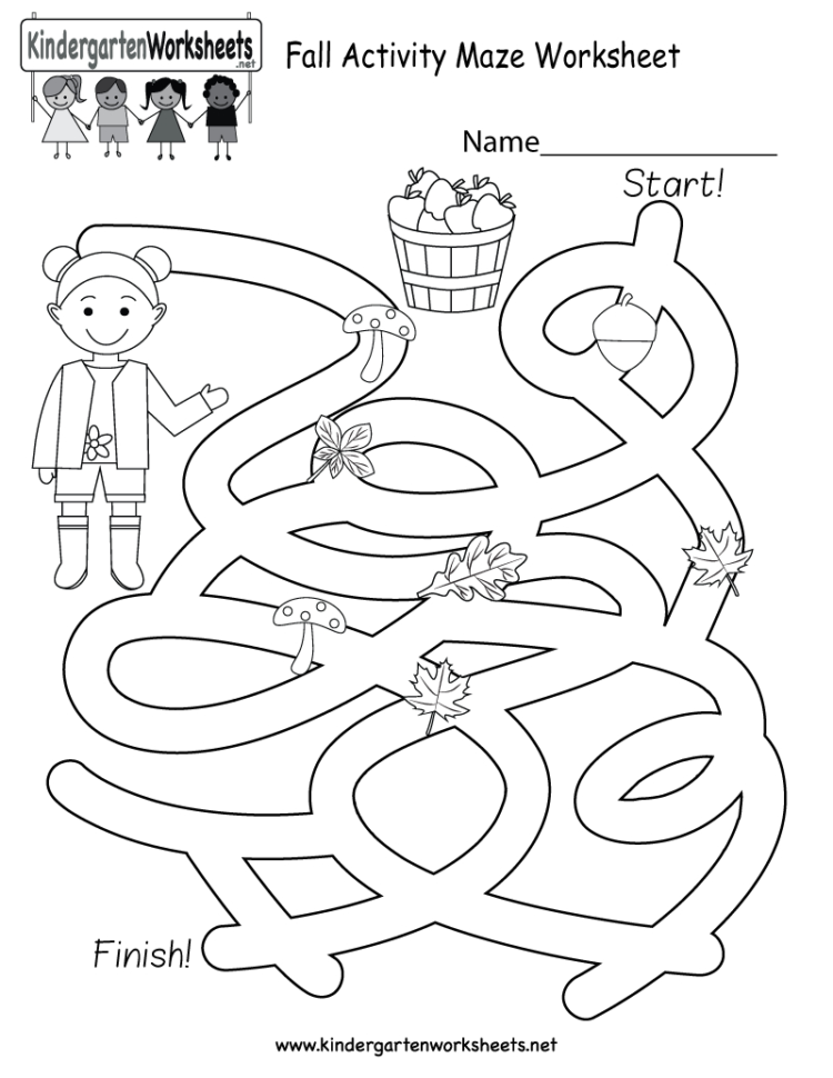 Fall Worksheets For Preschool For You  Math Worksheet For Kids