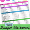 Family Budget Worksheet  A Mom's Take