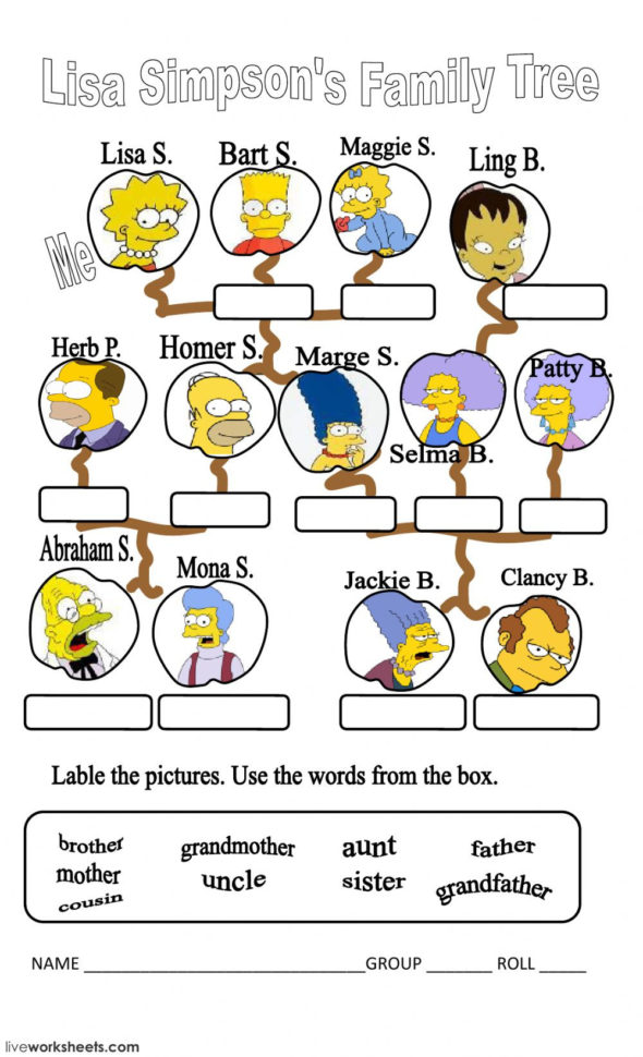 Family  Interactive Worksheet