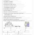 Family Tree Worksheet Esl Family Worksheets Kindergarten