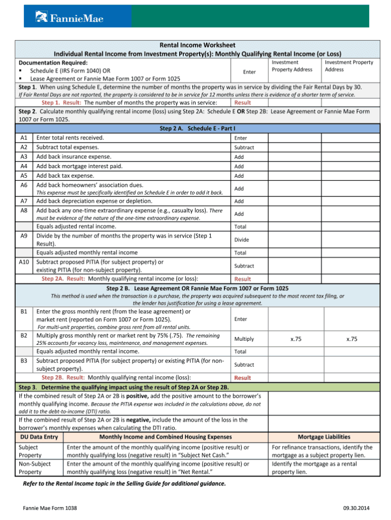 Schedule C Income Worksheet