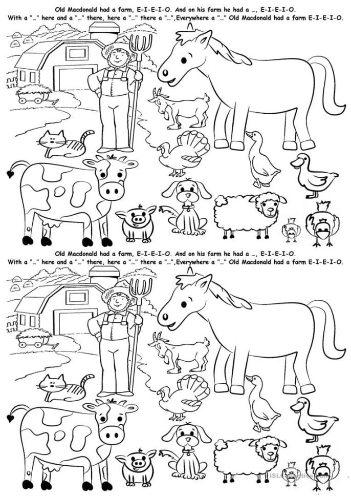 Farm Animals  English Esl Worksheets