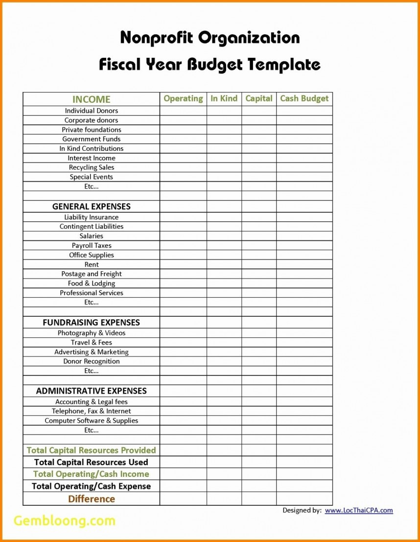 Fearsome Non Profit Budget Worksheet Nonprofit