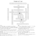 Federalism Crossword  Word