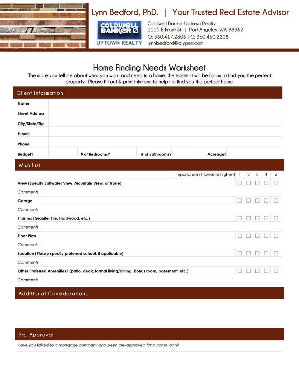 Fha Refinance Worksheet Rate And Term  Universal Network