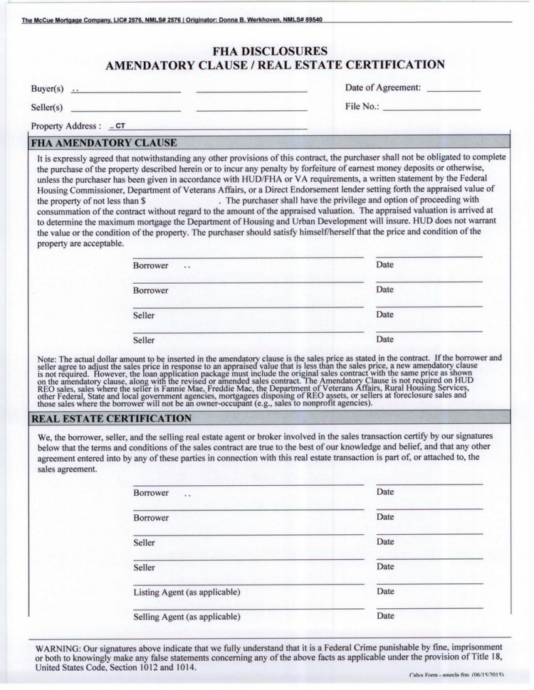 Fha Streamline Refinance Loan Amount Worksheet  Universal