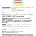 Figurative Language Worksheet 1