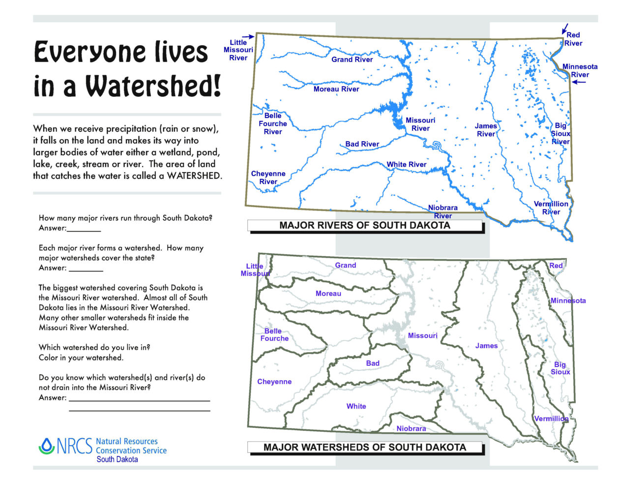 Filesouth Dakota Tersheds Worksheet 7894481976  Wikimedia