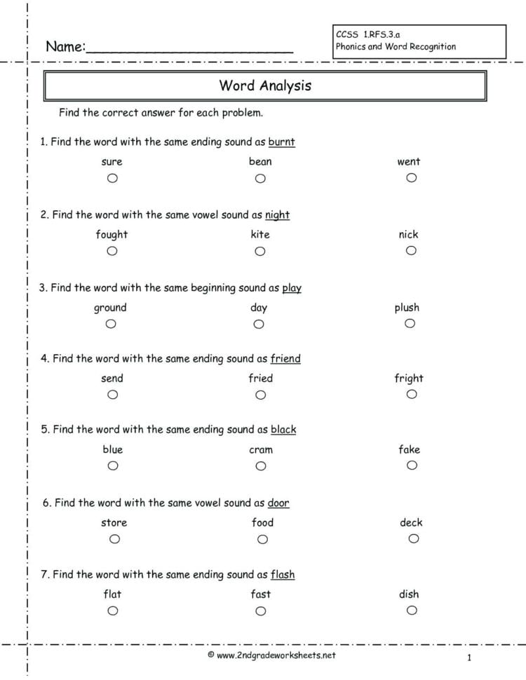 Final Consonant Sounds Worksheets – Reddogsheetco