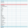 Financial Budget Spreadsheet Planner Worksheet Usmc Simple