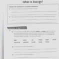 Five Moments To Remember From Forms Of Energy Worksheets For