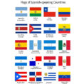 Flags Of Spanishspeaking Countries  English Esl Worksheets