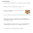 Food Inc  Video Worksheet
