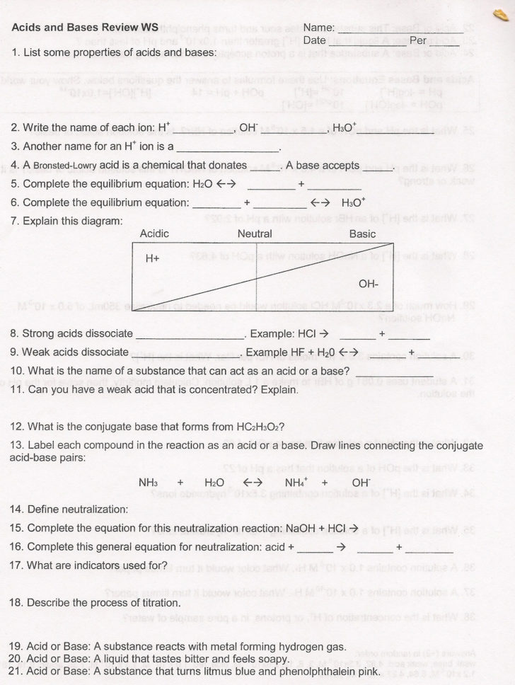 Wave Review Worksheet Answers