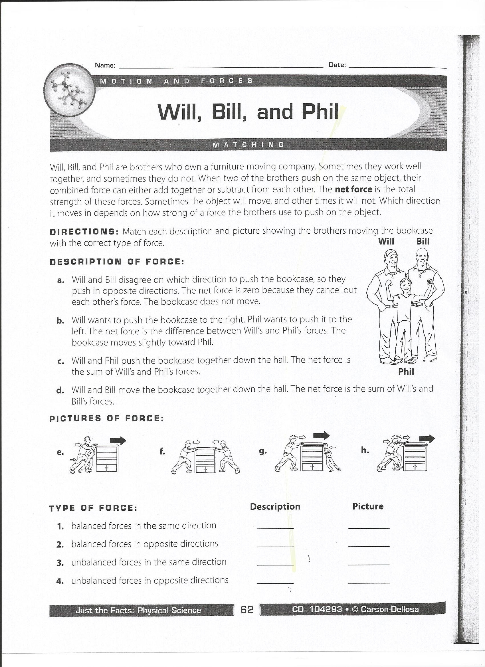 Force And Motion Worksheets Fresh Force And Motion Worksheet