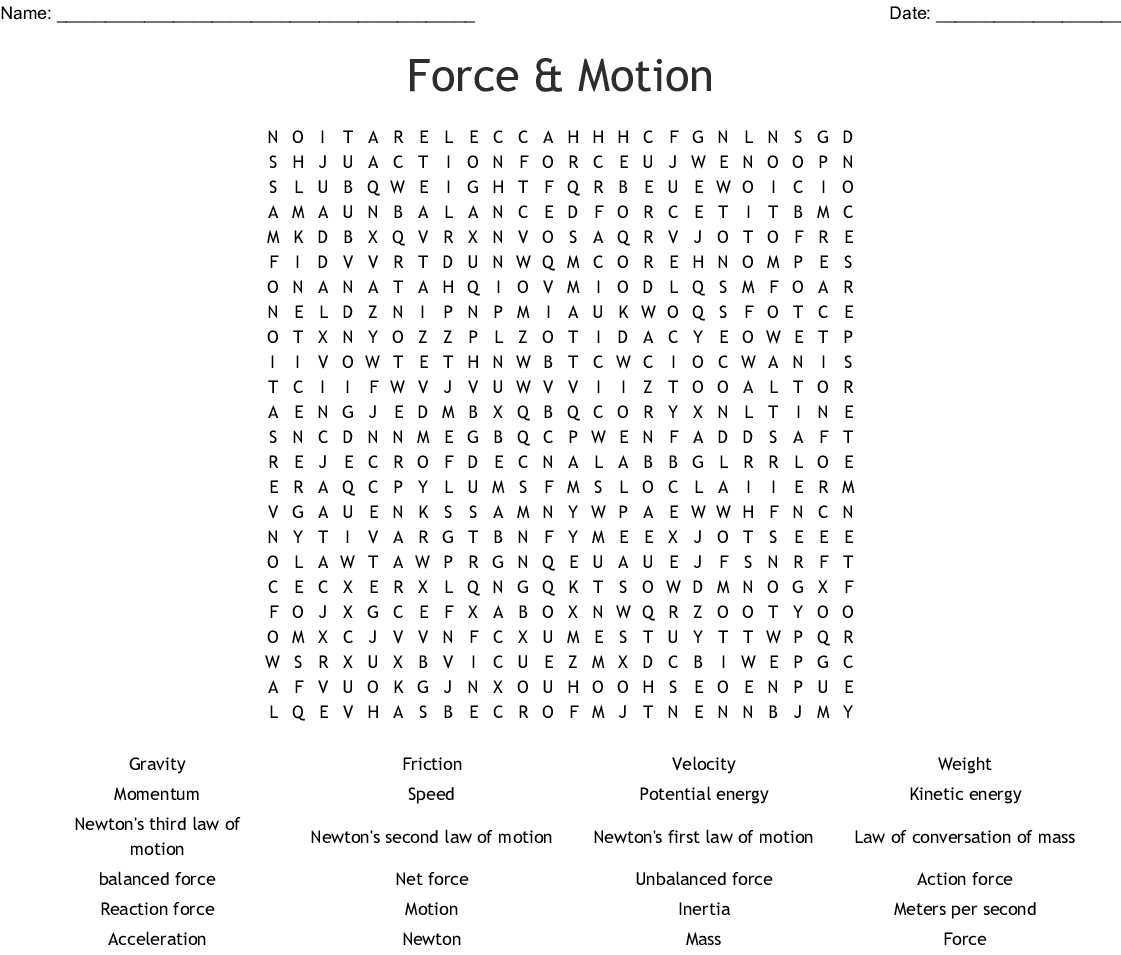 force and motion worksheets 3rd grade db excelcom