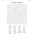 Forensic Science Word Search  Word