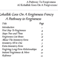 Forgiveness  12 Step Workbook