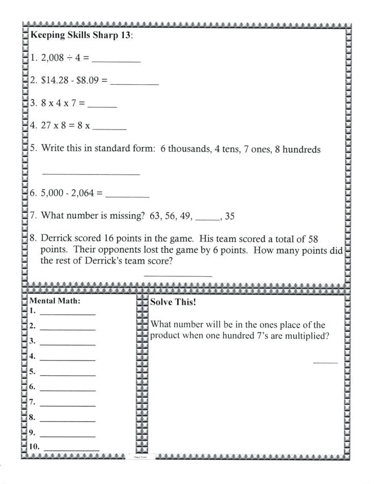 Writing Equations From Word Problems Worksheet