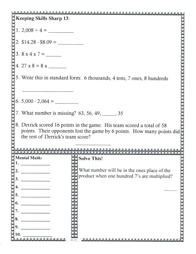 Form Ard Linear Equation Word Problems Graphing Equations