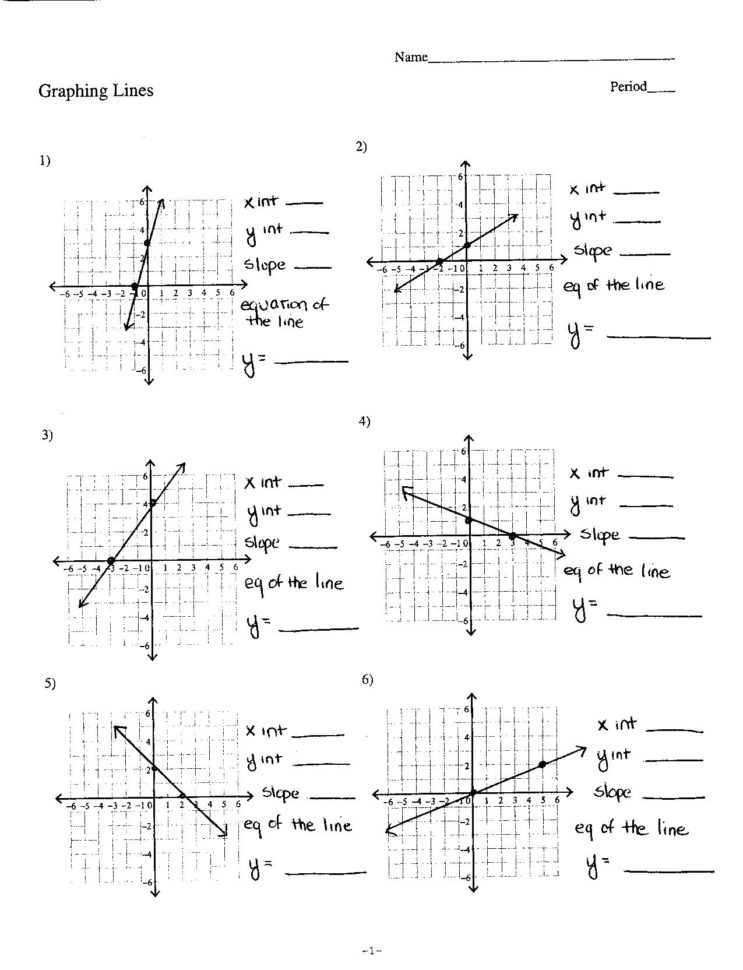 Form Ard Linear Equation Word Problems Graphing Equations Worksheets