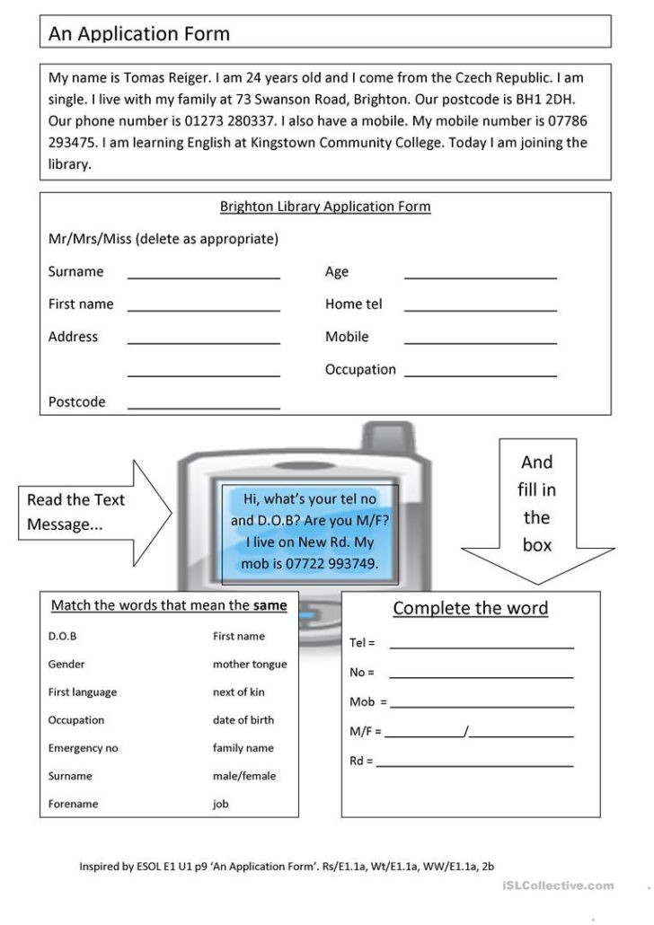 Filling out перевод. Worksheet анкета. Application form Worksheet. Fill in forms in English. Filling in a form.