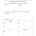 Formula  Percent Composition Packet