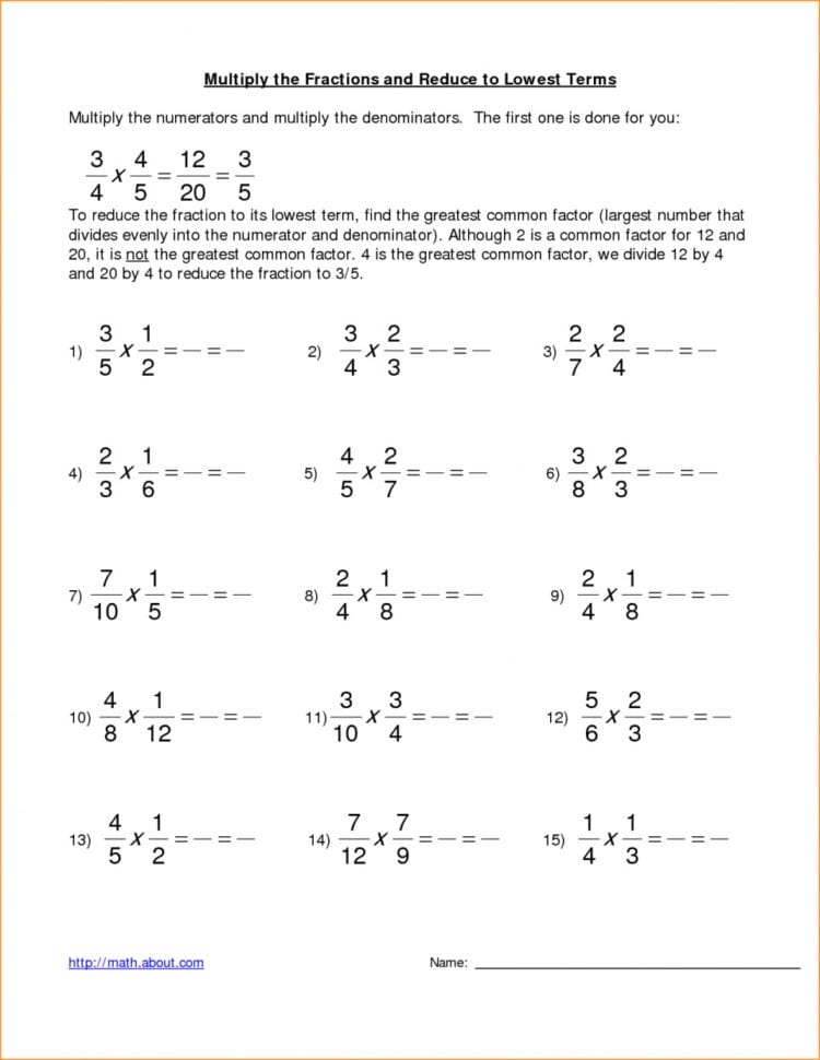 Fraction Multiplication With Cross Cancelling Joel