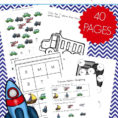 Free 40Page Preschool Transportation Theme Printables