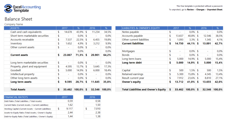 Sample Accounting Worksheet