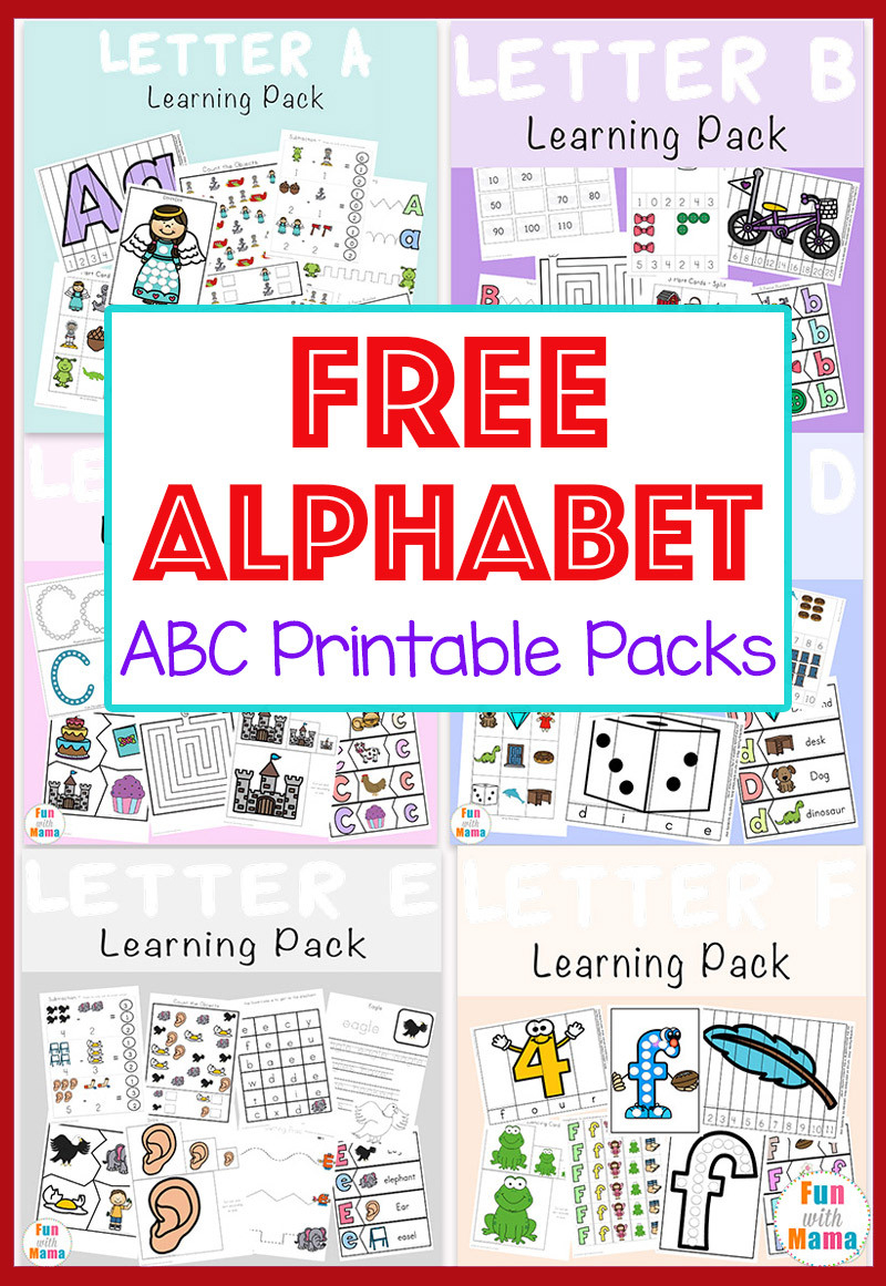 Free Alphabet Printable Packs Fun With Mama Printables Db excel