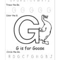 Free Alphabet Worksheets Letter G 001 » Printable Coloring