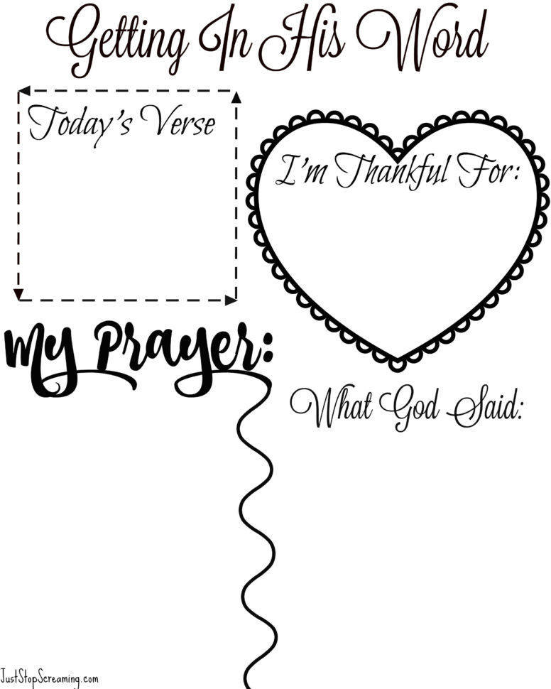 Free Bible Study Printable For Adults And Kids